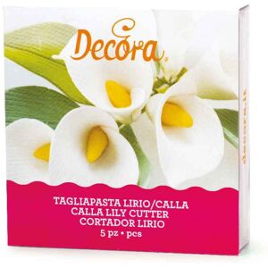 Decora Set 5 Cutters Tagliapasta In Plastica Per Realizzare Calle Lirio