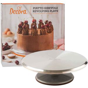 Decora Piatto Girevole Per Torte Professionale In Alluminio Ø31 H 9,5 Cm