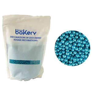 Perle Di Zucchero Color Azzurro Metallizzato Per Cake Design 1kg Bakery