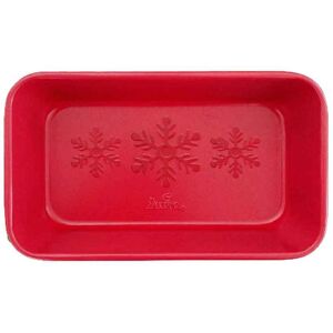 Decora Stampo Plumcake In Metallo Antiaderente Rosso Natale 24 X 14 X H 6,5 Cm