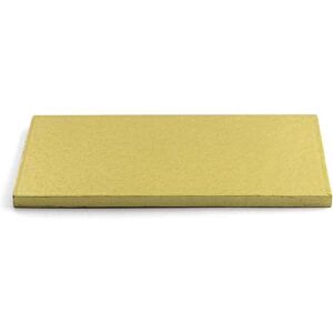 Decora Cakeboard Vassoio Sottotorta Rettangolare Rivestito Dorato 40 X 50 H 1,2 Cm