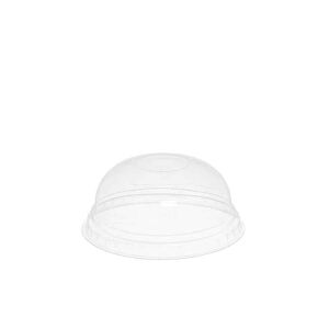 Ilip 50 Coperchi Compostabili A Cupola Senza Foro Pla Trasparente Ø9,5 H4,4cm