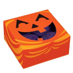 wilton 3 box contenitori porta dolci tema halloween 15,8 x 15,8 h 7,6 cm