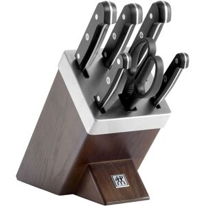 ZWILLING Gourmet Set di coltelli con ceppo sistema autoaffilante - 7-pz., marrone