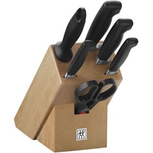 ZWILLING **** Four Star Set di coltelli con ceppo - 7-pz., naturale