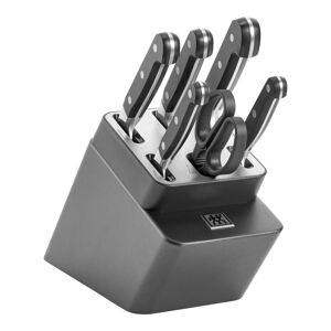 ZWILLING Pro Set di coltelli con ceppo sistema autoaffilante - 7-pz., Antracite