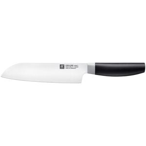 zwilling now s coltello santoku liscio - 18 cm, nero