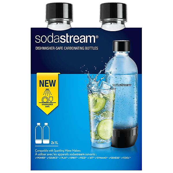 sodastream kit bottiglie  bipack classic 1lt lavast