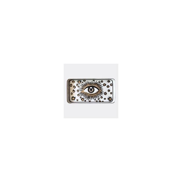 les-ottomans 'eye' iron tray, white
