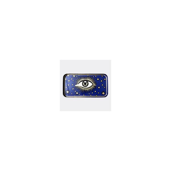 les-ottomans 'eye' iron tray, blue