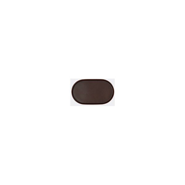 uniqka 'plato' tray, oval, dark brown