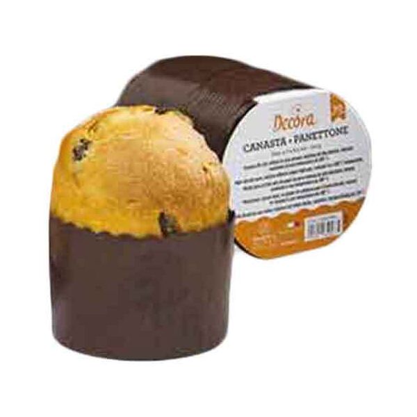 decora 100 stampi piccoli in carta per cottura mini panettone 100 g