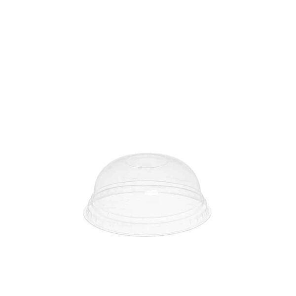 ilip 50 coperchi compostabili a cupola senza foro pla trasparente Ø7,8 h3,3cm