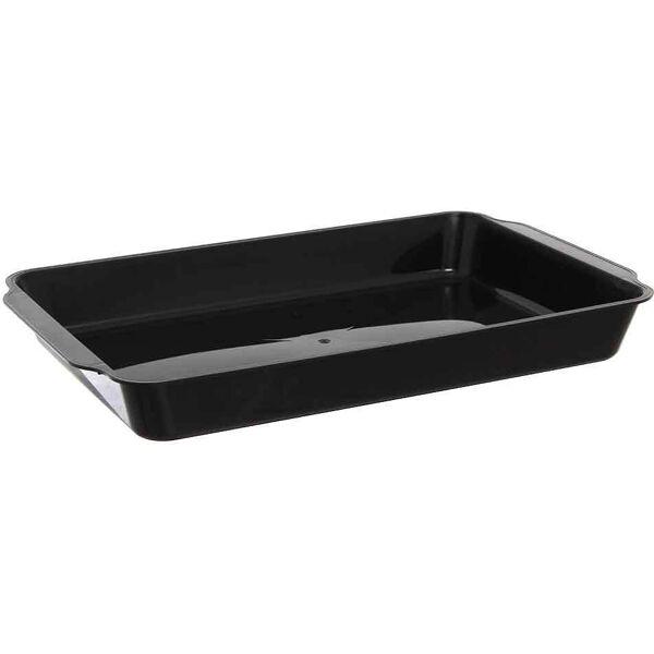 erremme contenitore per tiramisù in plastica riutilizzabile nero 36x23,2cm