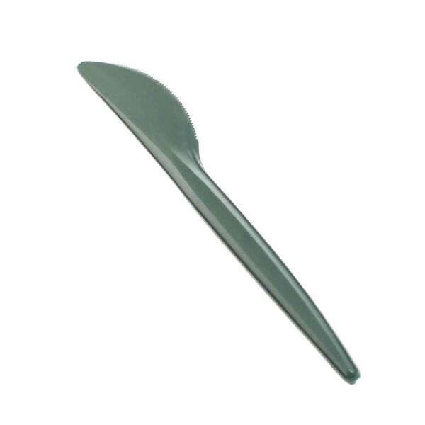 usobio 20 coltelli in mater-bi® compostabili verde militare 16 cm