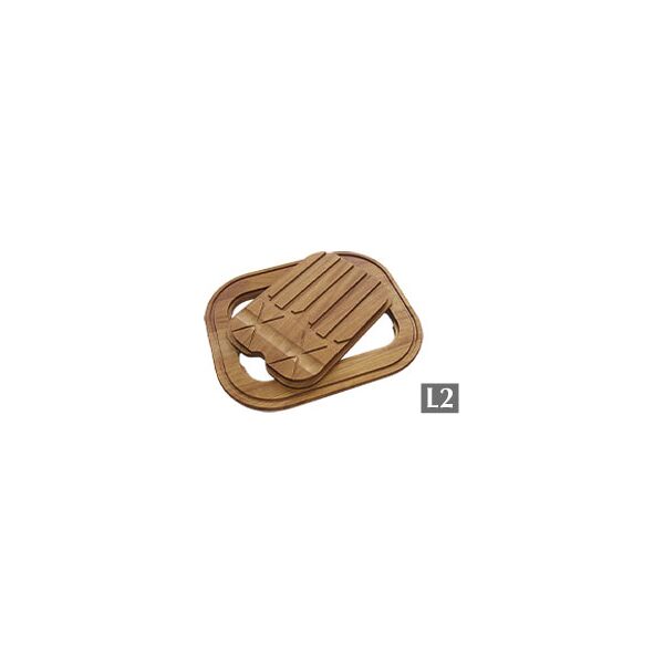 foster 8644 003 tagliere per lavello cucina 37,5x45,8 cm in legno iroko - 8644 003