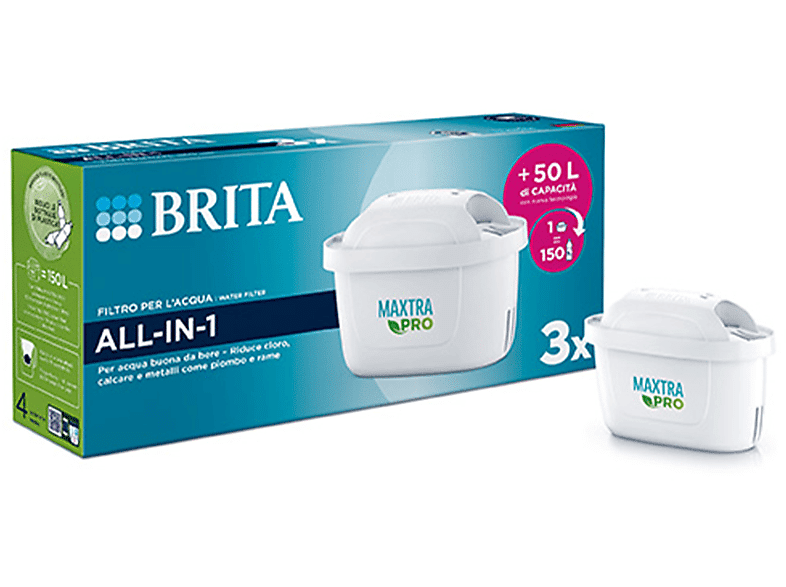 Brita Filtro per caraffe filtranti  MAXTRApro ALL-IN-1 Pack 3