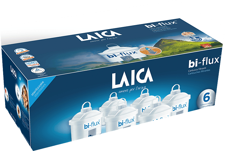 Laica confezione da 6 cartucce BI FLUX LT 150  F6M