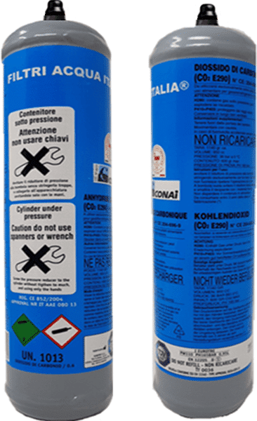 Bombole Co2 Per Gasatore 600 Grammi Usa E Getta E290 Alimentare Filtri Acqua Italia®