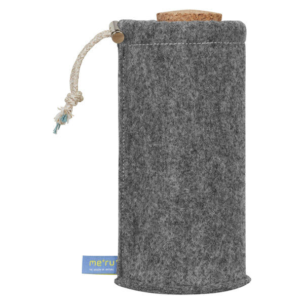 Meru Recyclable Bottle Holder - portaborraccia Grey