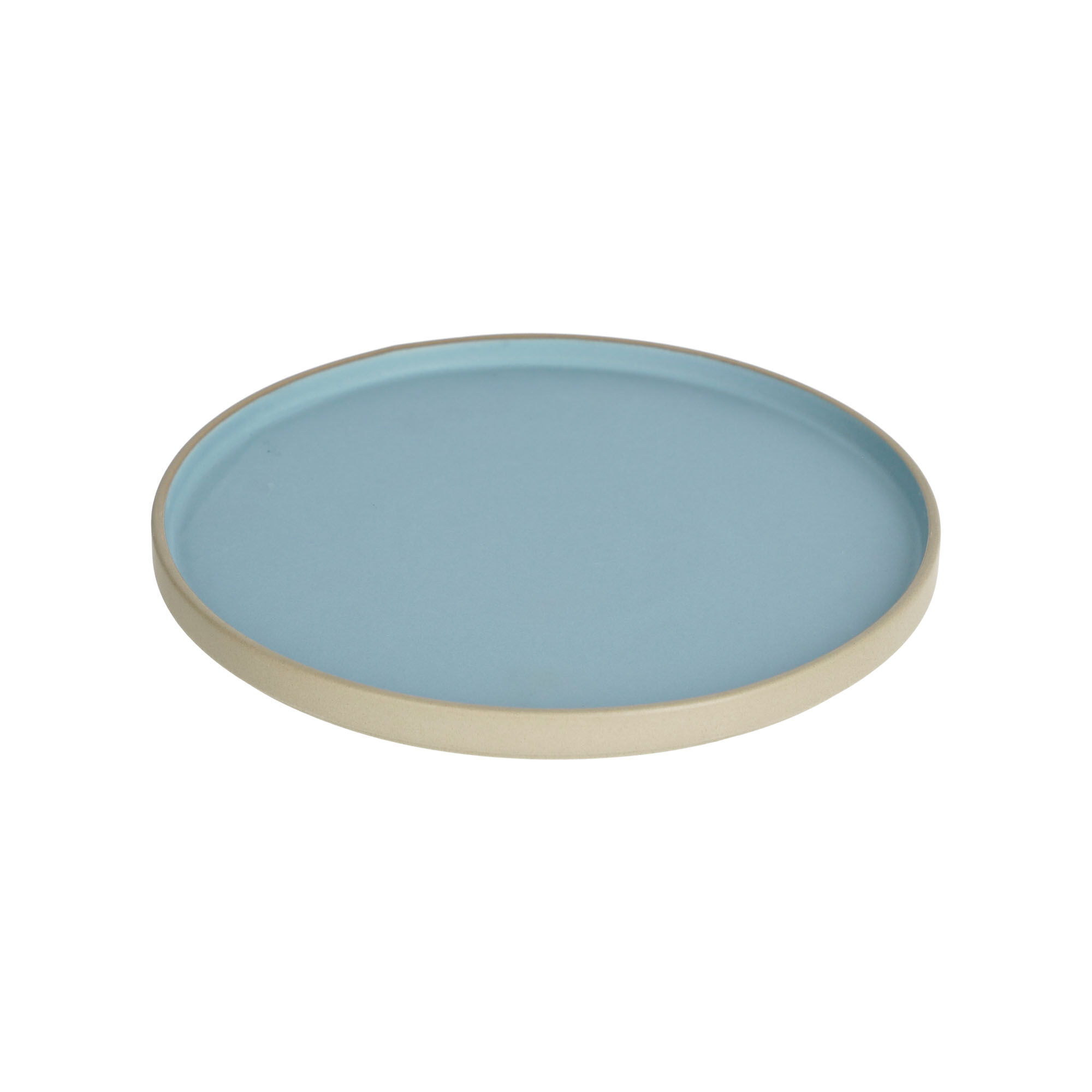 Kave Home Piatto piano Midori in ceramica blu