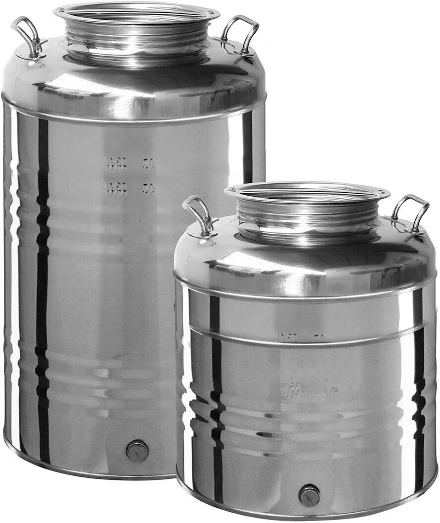 Contenitore Per Oli 50 L Acciaio Inox