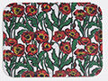 La DoubleJ 'big Blooms Bianco' Rectangular Tray