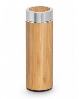 Gedshop 1000 Thermos in Bambù e acciaio inossidabile 430 ml neutro o personalizzato