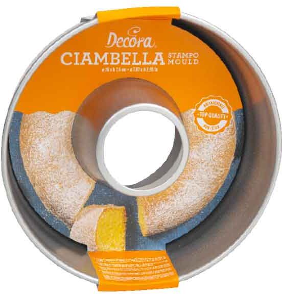 Decora Stampo Rotondo Per Ciambella Antiaderente Ø20 X H 7,5 Cm