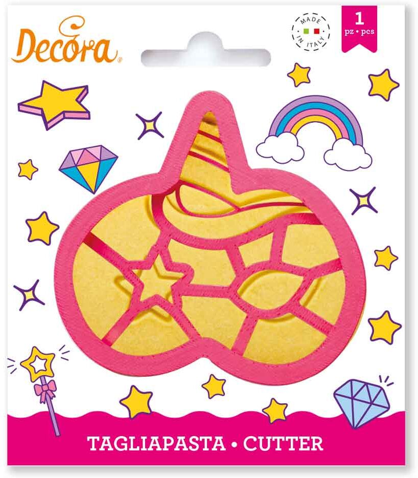 Decora Cutter Tagliapasta In Plastica Maschera Unicorno