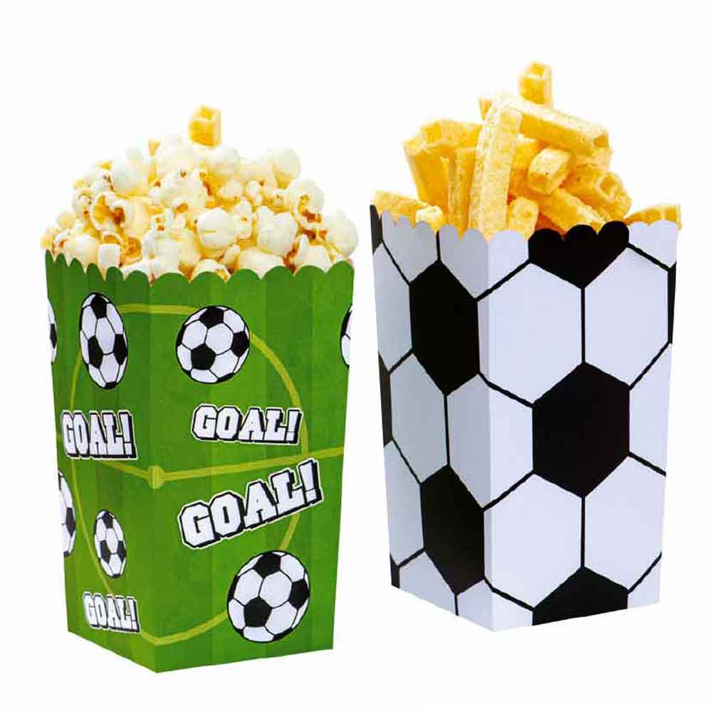 Decora 6 Party Box In Cartoncino Goal Compostabili 7 X 7 X 14 H Cm