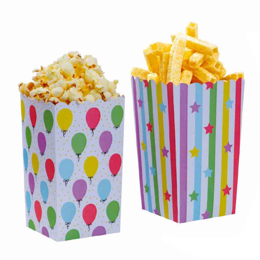 Decora 6 Party Box In Cartoncino Palloncini Compostabili 7 X 7 X 14 H Cm