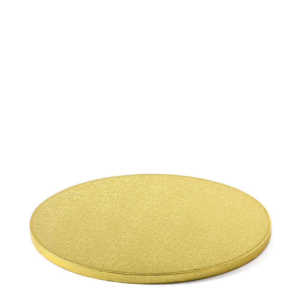 Decora Cakeboard Vassoio Sottotorta Rotondo Rivestito Oro Ø30 H 1,2 Cm