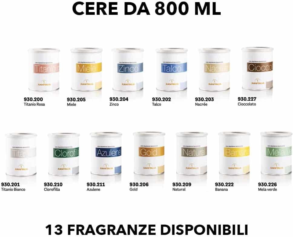 12 Barattoli Cera in barattolo da 800 ml