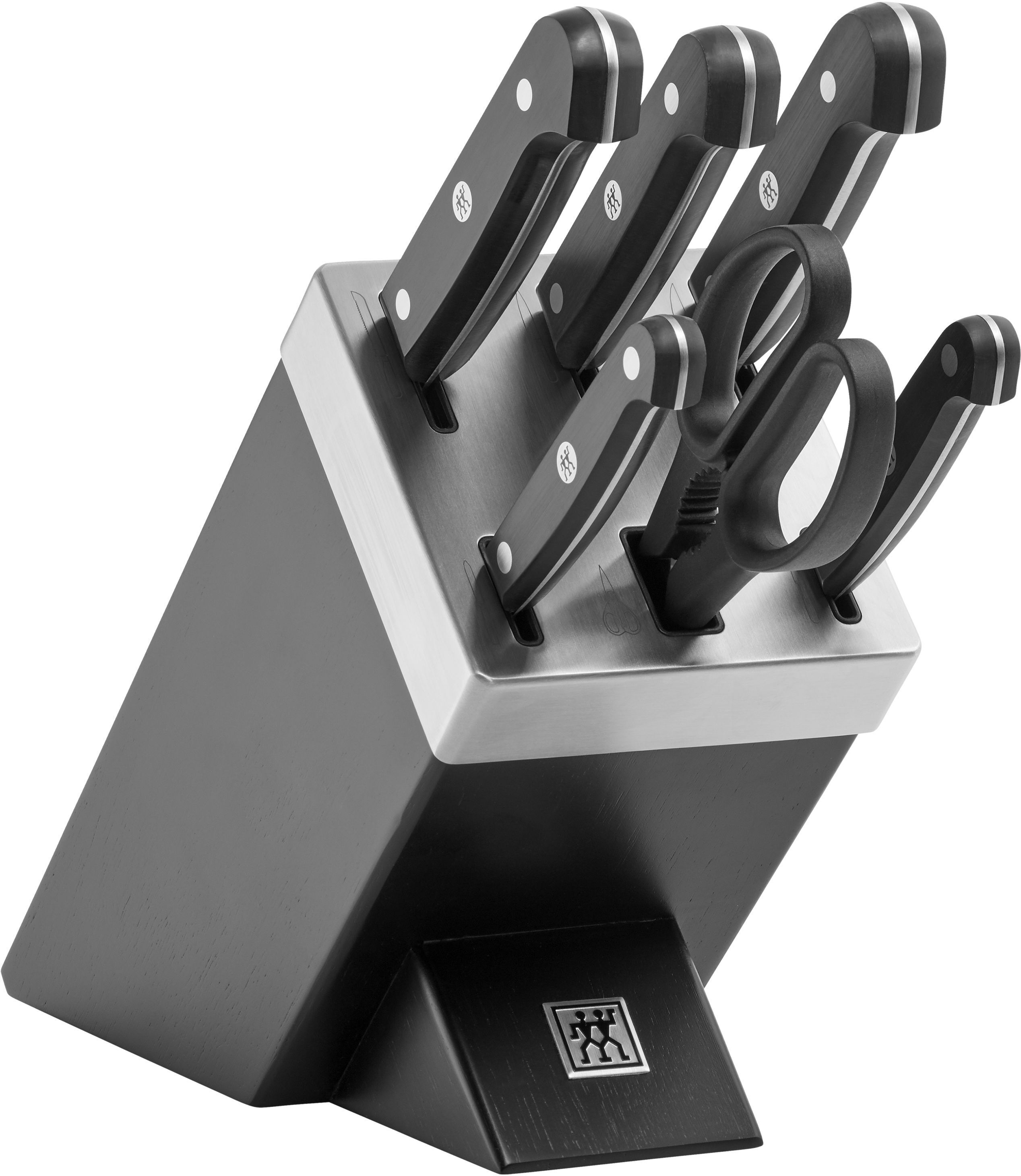 ZWILLING Gourmet Set di coltelli con ceppo sistema autoaffilante - 7-pz., nero