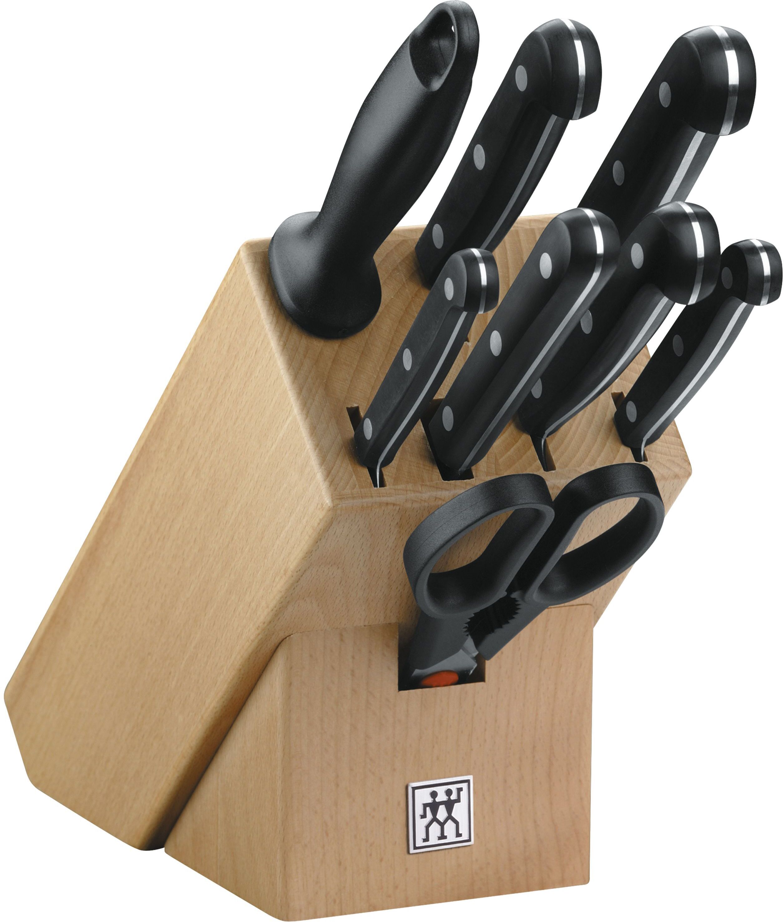 ZWILLING TWIN Gourmet Set di coltelli con ceppo - 9-pz., beige