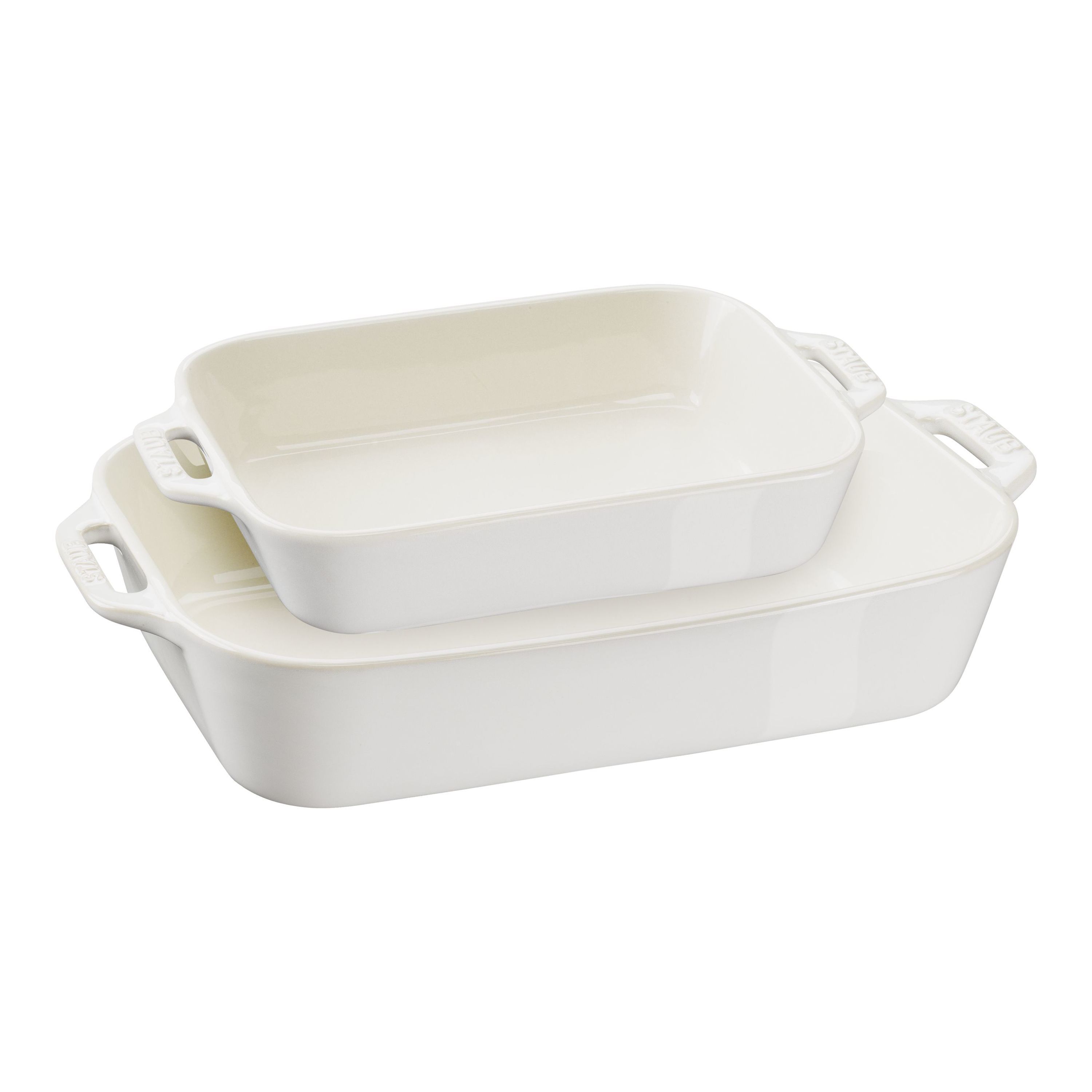 Staub Ceramique Set di pirofile rettangolare - 2-pz., avorio