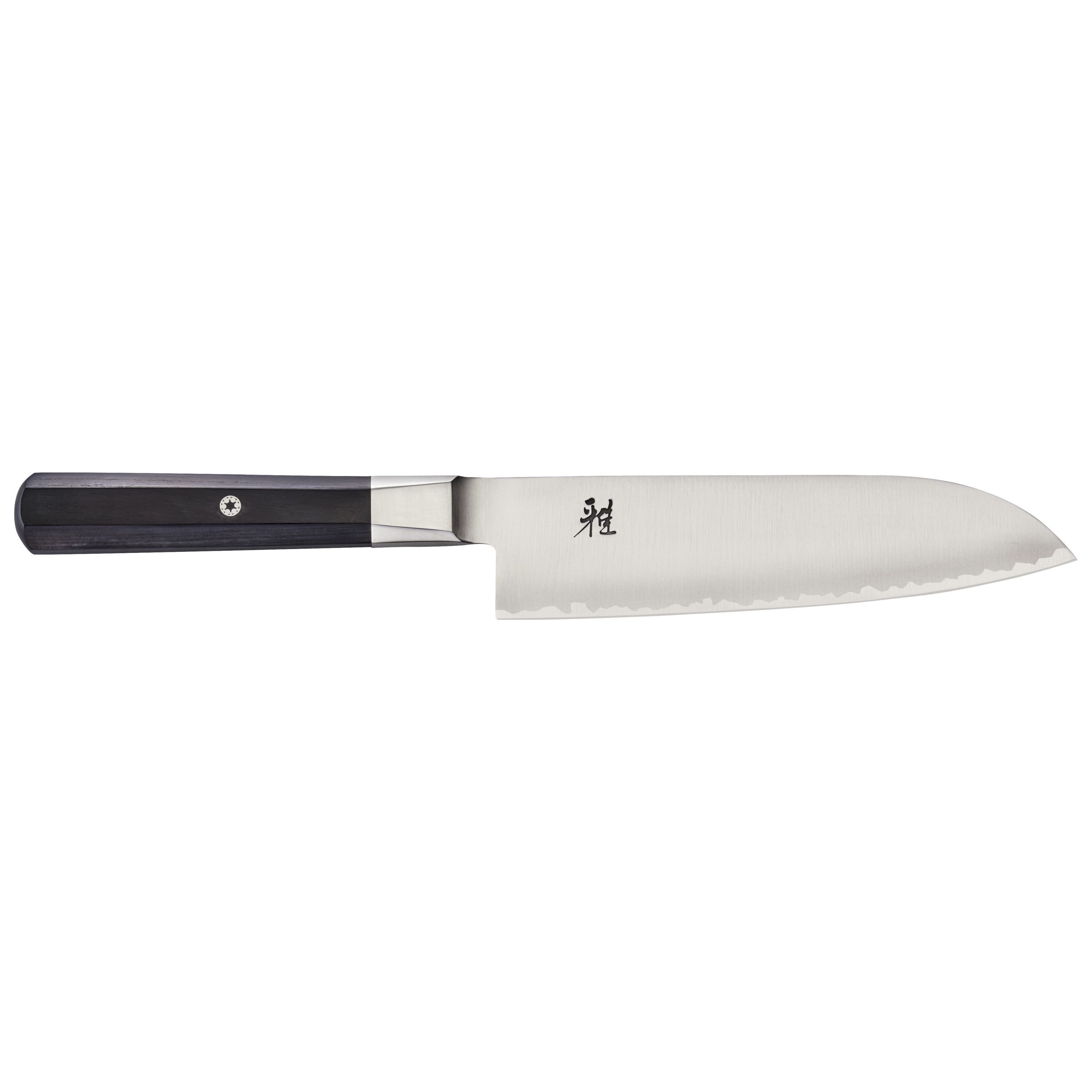 MIYABI 4000 FC Coltello Santoku liscio - 18 cm, marrone