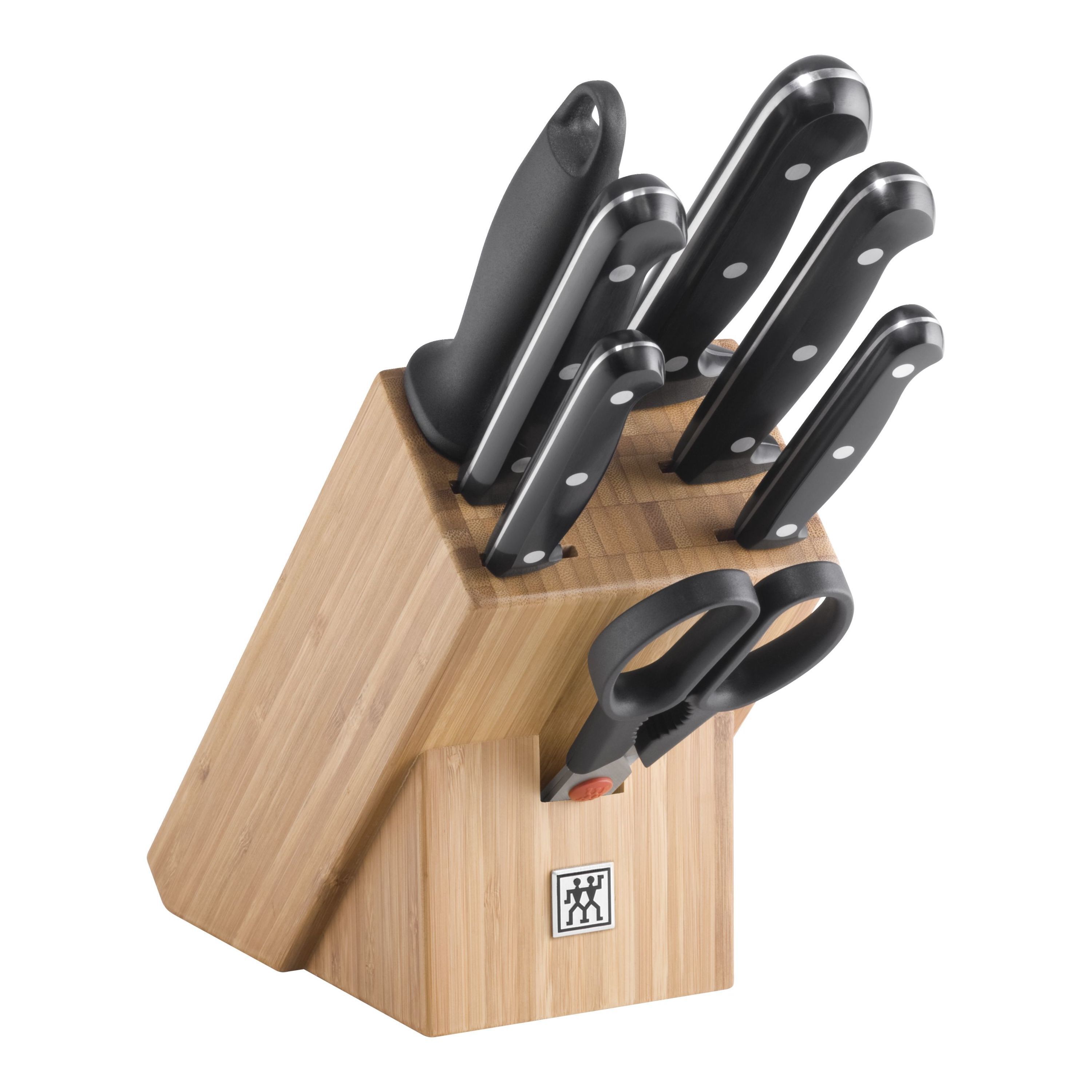 ZWILLING TWIN Chef 2 Set di coltelli con ceppo - 8-pz., naturale