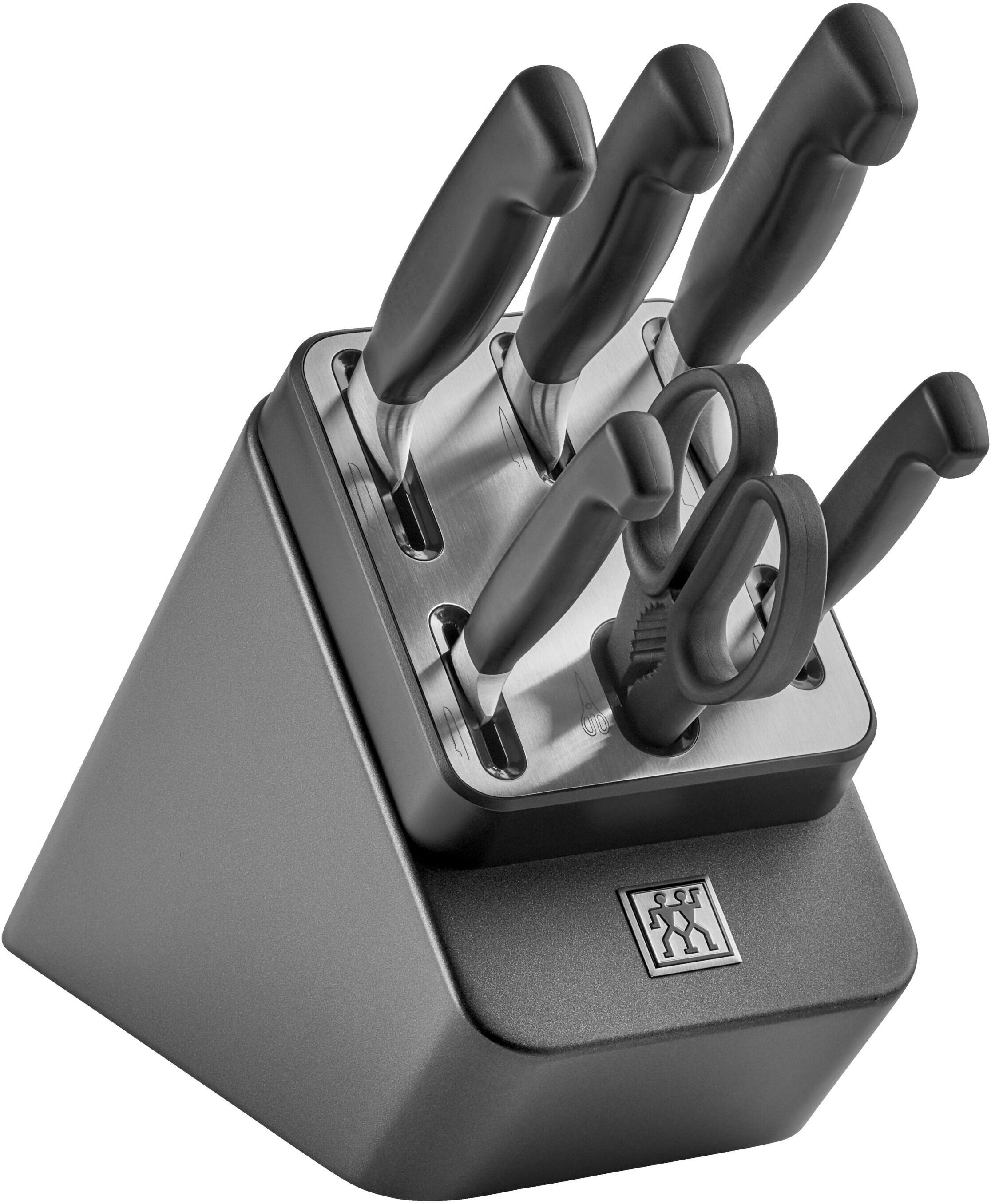 ZWILLING **** Four Star Set di coltelli con ceppo sistema autoaffilante - 7-pz., Antracite