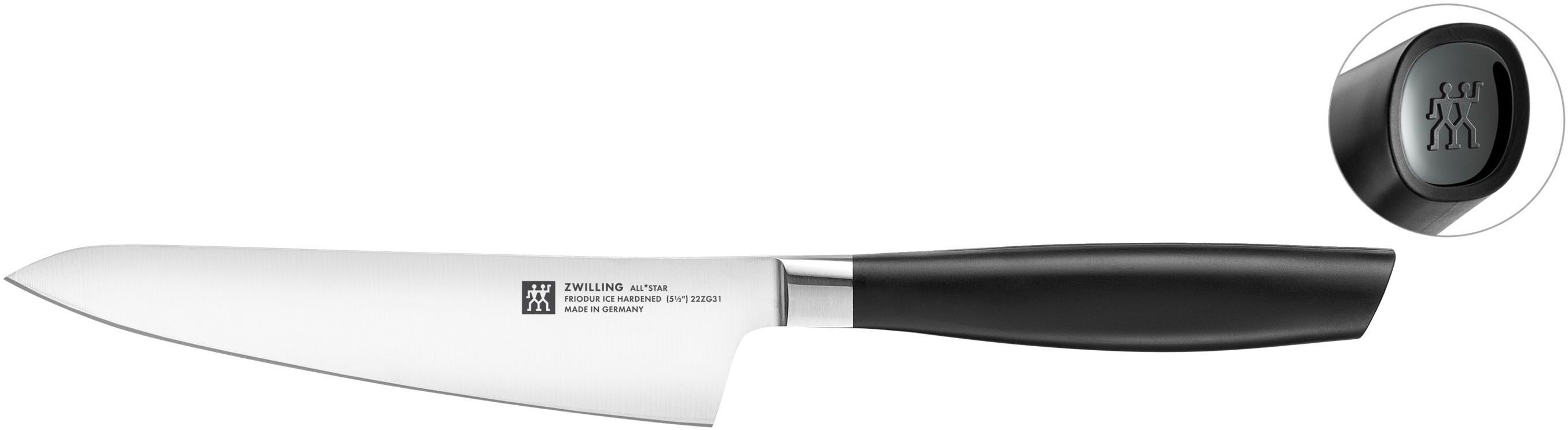 ZWILLING All * Star Coltello Chef compact 14 cm, nero