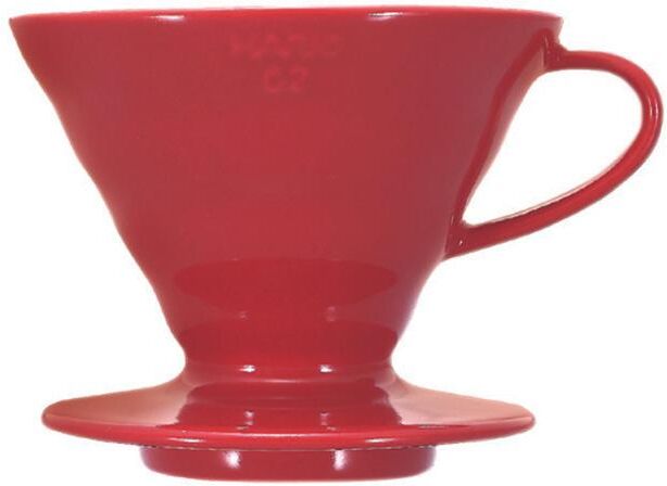 Hario V60 dripper porselein rood maat 02