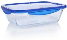 Pyrex Cook & Go ovenschaal met deksel 30 cm - Blauw