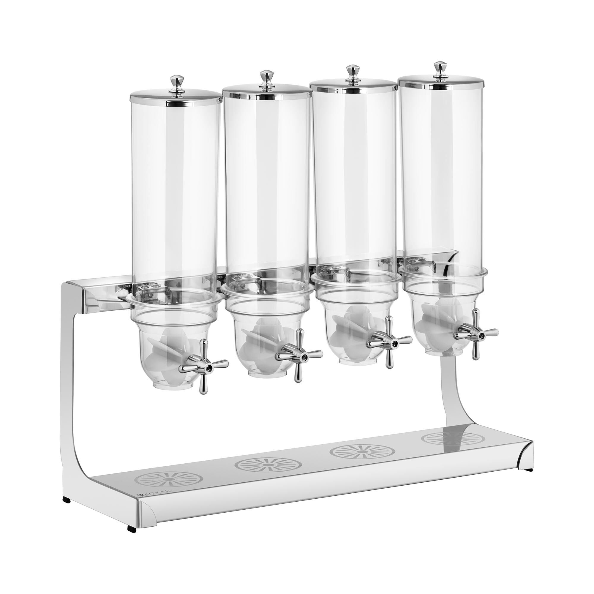 Royal Catering Granen Dispenser - 4 x 3.5 L - 4 containers RCCS-3.5LSS4