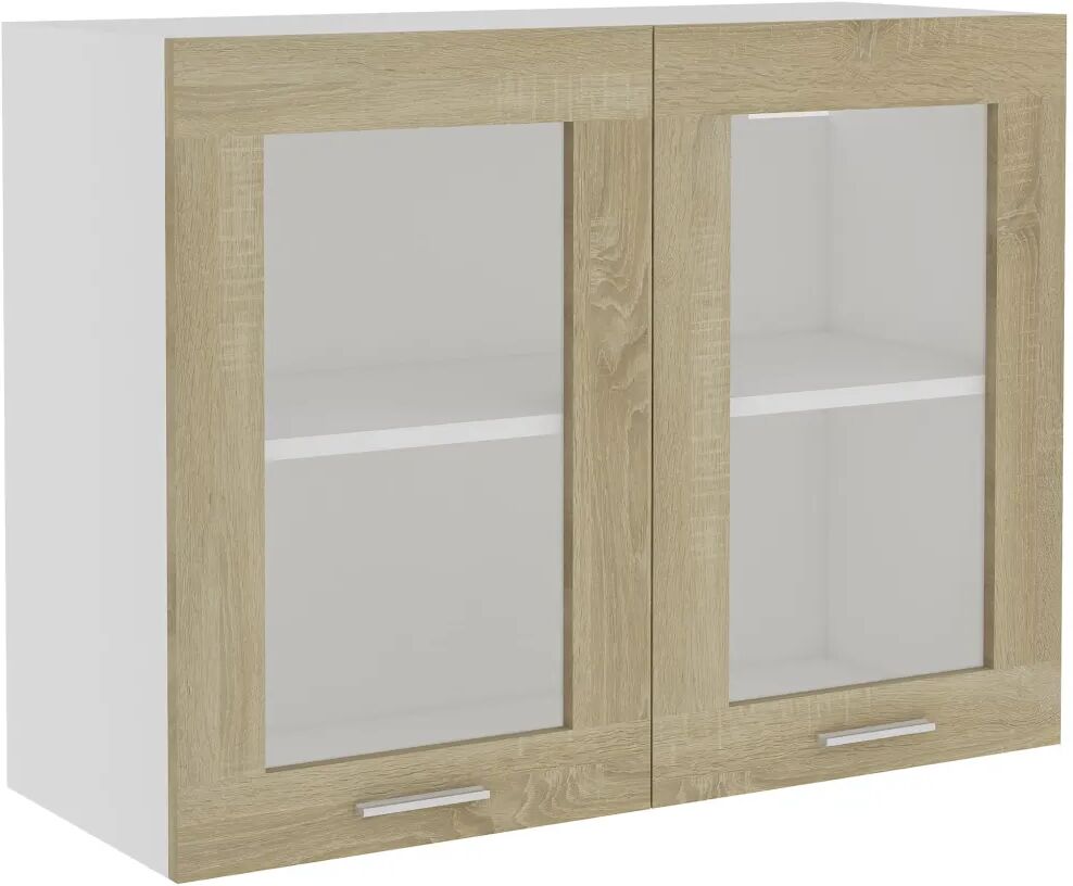 vidaXL Hangkast 80x31x60 cm spaanplaat sonoma eikenkleurig