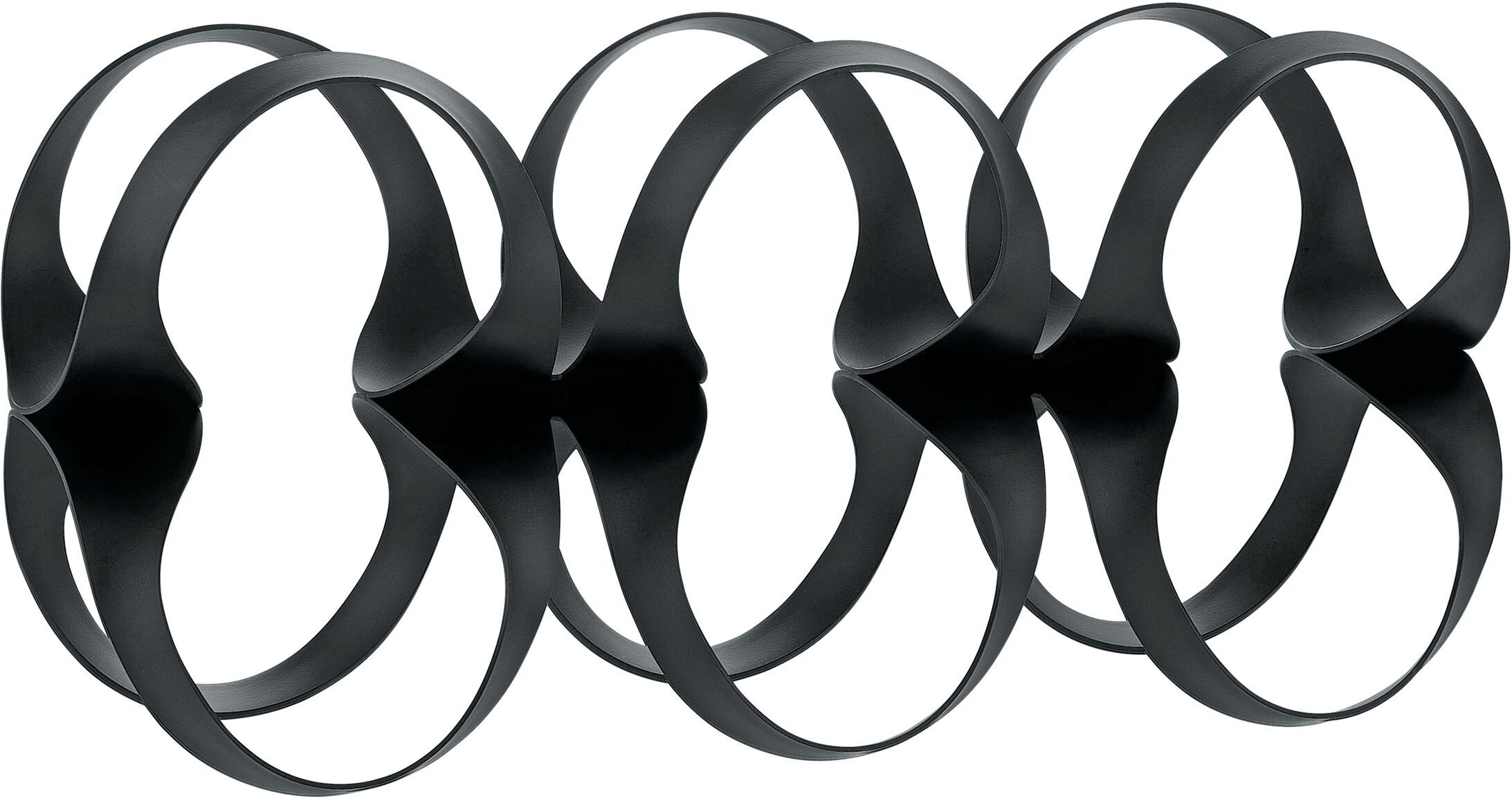 Alessi Ribbon wijnrek zwart