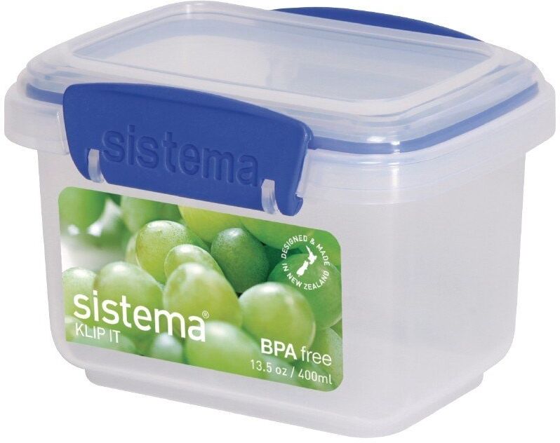 Sistema Voorraaddoos Sistema, Klip It, 0,4L, 11,7(b)x8(h)x9(d)cm, incl deksel