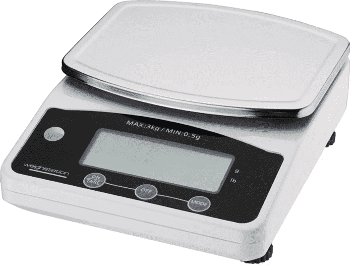 Weighstation Digitale Weegschaal, 3 Kg. per 0,5 gram.