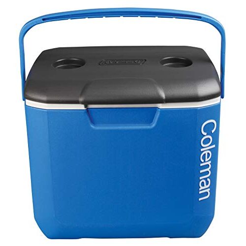 Coleman Koelbox 30QT Performance Cooler, capaciteit van 28 liter, grote hoogwaardige koelbox, koelbox voor drankjes, blauw