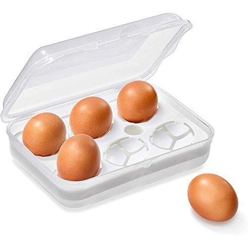 Rotho Fun Transportdoos voor 6 eieren, Kunststof (PP) BPA-vrij, transparante, (20.0 x 14.0 x 6.0 cm)